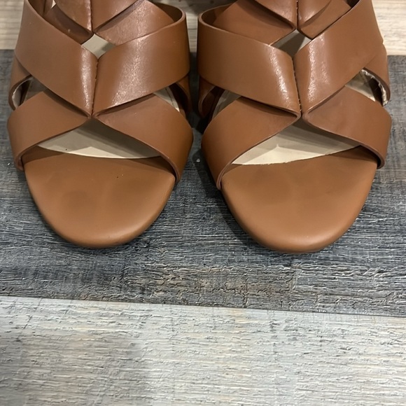 Cole Haan Women's Jamie Sandal Brown Sz 7 1/2 B Side Buckle Summer Casual Chic - Picture 5 of 12